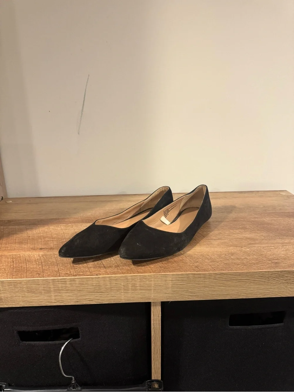 Target Black Pointed-Toe Suede Flats